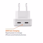 Immagine di Chargeplus dual USB-C slim wall 45w