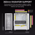 Immagine di Cabinet midi-tower bianco CORSAIR 3200D RS MID-TOWER CASE WHITE CC-9011335-WW