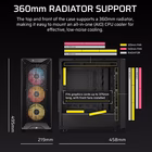 Immagine di Cabinet midi-tower nero CORSAIR 3200D RS ARGB MID-TOWER CASE BLACK CC-9011344-WW