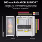 Immagine di Cabinet midi-tower bianco CORSAIR 3200D RS ARGB MID-TOWER CASE WHITE CC-9011345-WW