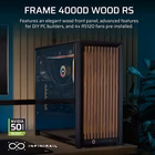 Immagine di Cabinet midi-tower nero CORSAIR FRAME 4000D RS WOOD BLACK/WALNUT CC-9011340-WW