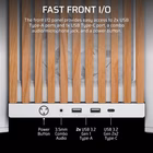 Immagine di Cabinet midi-tower bianco CORSAIR FRAME 4000D RS WOOD WHITE/OAK CC-9011341-WW