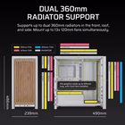 Immagine di Cabinet midi-tower bianco CORSAIR FRAME 4000D RS WOOD WHITE/OAK CC-9011341-WW