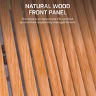 Immagine di Cabinet midi-tower bianco CORSAIR FRAME 4000D RS WOOD WHITE/OAK CC-9011341-WW