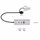 Immagine di Hub 3 2x USB-C 1x USB lan