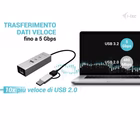 Immagine di Hub 3 2x USB-C 1x USB lan