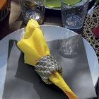 Immagine di Tovagliolo Airlaid in carta a secco MCR 40x40 Dry colore grigio 50 pezzi