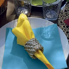 Immagine di Tovagliolo Airlaid in carta a secco MCR 40x40 Dry colore celeste 50 pezzi