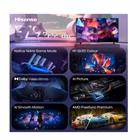 Immagine di Tv 75" uhd 4K (3840x2160) HISENSE 75 E79S PRO QLED 4K ULTRA HD SMART VIDAA REFRESH R 75E79S-PRO