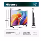 Immagine di Tv 40" Full HD (1920x1080) HISENSE 40 A49S Full HD SMART VIDAA 40A49S