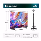 Immagine di Tv 65" uhd 4K (3840x2160) HISENSE 65 E79S QLED 4K ULTRA HD SMART VIDAA 65E79S