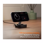 Immagine di Caricabatterie wireless/senza fili nero adattatore proprietario CYGNETT CY5790PPWIR