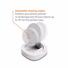 Immagine di Caricabatterie wireless/senza fili bianco adattatore proprietario CYGNETT CY5791PPWIR
