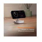Immagine di Caricabatterie wireless/senza fili bianco adattatore proprietario CYGNETT CY5791PPWIR