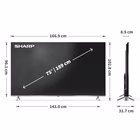 Immagine di Tv 75" uhd 4K (3840x2160) SHARP 75 UHD 4K Google TV MiniLed QLED 75JP7765E