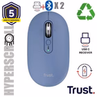 Immagine di TRUST MOUSE WIRELESS HYPERSCROLL RICARICABILE MULTICONNE 26020