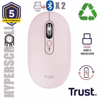 Immagine di TRUST MOUSE WIRELESS HYPERSCROLL RICARICABILE MULTICONNE 26206TRS