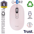 Immagine di TRUST MOUSE WIRELESS HYPERSCROLL RICARICABILE MULTICONNE 26206TRS