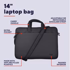 Immagine di Notebook da 14 pet riciclato nero TRUST BORSA LAPTOP/NOTEBOOK FINO A 14" ECO - REALIZZATA 26207