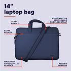 Immagine di Notebook da 14 pet riciclato blu TRUST BORSA LAPTOP/NOTEBOOK FINO A 14" ECO - REALIZZATA 26208TRS