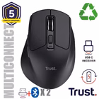 Immagine di TRUST MOUSE WIRELESS RICARICABILE MULTICONNECT WL 2,4GHZ 26021
