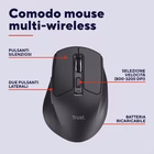 Immagine di TRUST MOUSE WIRELESS RICARICABILE MULTICONNECT WL 2,4GHZ 26021