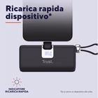 Immagine di Power bank TRUST POWERBANK 5.000MAH - TASCABILE - CAVO USB-C PD 20W 26104TRS