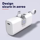 Immagine di Power bank TRUST POWERBANK 5.000MAH - TASCABILE - CAVO USB-C PD 20W 26105TRS