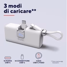 Immagine di Power bank TRUST POWERBANK 5.000MAH - TASCABILE - CAVO USB-C PD 20W 26105TRS