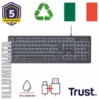Immagine di TRUST TASTIERA ILLUMINATA CABLATA 180CM RESISTENTE AGLI 25820