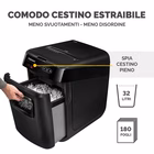 Immagine di Distruggidocumenti a frammenti FELLOWES AUTOMAX 150C livello sicurezza P-4 colore nero
