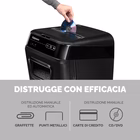 Immagine di Distruggidocumenti a frammenti FELLOWES AUTOMAX 150C livello sicurezza P-4 colore nero