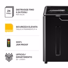 Immagine di Distruggidocumenti a frammenti FELLOWES POWERSHRED 325Ci livello sicurezza P-4 colore nero