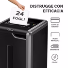 Immagine di Distruggidocumenti a frammenti FELLOWES POWERSHRED 325Ci livello sicurezza P-4 colore nero