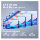 Immagine di Tv 43" uhd 4K (4096x2160) HISENSE 43 A79S QLED 4K ULTRA HD SMART VIDAA - STAND CENTR 43A79S