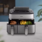 Immagine di Friggitrice ad aria 2.750 w nero PHILIPS FRIGGITRICE DUAL A VAPORE NA555/00