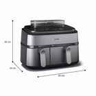Immagine di Friggitrice ad aria 2.750 w nero PHILIPS FRIGGITRICE DUAL A VAPORE NA555/00
