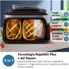 Immagine di Friggitrice ad aria 2.750 w nero PHILIPS FRIGGITRICE DUAL A VAPORE NA555/00
