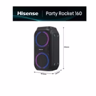 Immagine di Cassa per Smartphone/Tablet/Mp3 si nero HISENSE PARTY SPEAKER 160W BLUETOOTH IPX4 TWS EFFETTO LUCI P