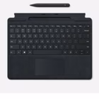 Immagine di Cover alcantara nero MICROSOFT Surface Pro 9/10/11/12 Tastiera + Slim Pen UK Layo 8X8-00143