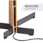 Immagine di Tvs 3695 floorstand oak steel