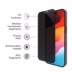 Immagine di Proteggi schermo 3d glass con trattamento privacy pet DBRAMANTE 1928 Protect & Privacy screen iPhone