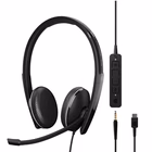Immagine di Cuffie con filo nero EPOS ADAPT 165T USB II, USB-C e Jack 3.5 mm, Cuffia ste 1000906