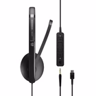 Immagine di Cuffie con filo nero EPOS ADAPT 165T USB II, USB-C e Jack 3.5 mm, Cuffia ste 1000906