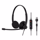 Immagine di Cuffie con filo nero EPOS IMPACT 100 MS DUO USB-C+A 1001421