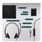 Immagine di Cuffie con filo nero EPOS IMPACT 100 MS DUO USB-C+A 1001421