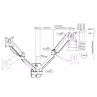 Immagine di 17 -32 dual monitor wall-mounted b