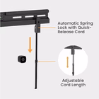 Immagine di 32 -100 no drilling tv wall mount