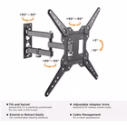 Immagine di 23 -55 full motion tv wall mount