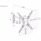 Immagine di 23 -55 full motion tv wall mount